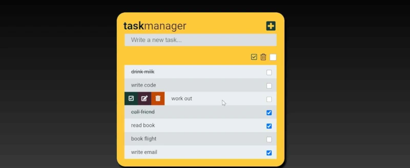 Afbeelding van de Task Manager app